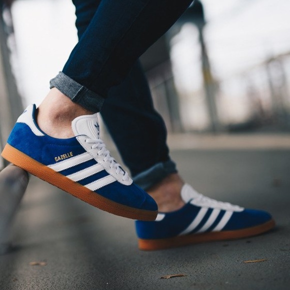 adidas gazelle mens royal blue